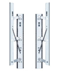 Heavy Duty Soft Close Drawer Slides Featuring Ball Bearings For Concealed Side Mount Extension On Desks And Cabinets Built Like A Tank Rock Solid Cold Rolled Steel Storage Setup Pair, showing side view with mechanisms.