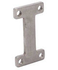 Heavy Duty M4 Stainless Steel I Shaped Screw Plate For No Sweat End To End Channel And Bracket Hookup Slick Robotic Clamping Mechanism Assembly Pro Gear, side view, 39x22mm.