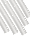 Six Pairs Of 12 Inch Bottom Mount Drawer Slides For Heavy Duty Rails With Mounting Screws, White Finish, Easy Install, Durable Cold Rolled Steel, Fits Bottom Or Side Mount, Replacement Hardware For Smooth Glide, white metal drawer slides