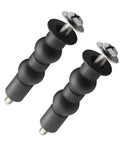 Hella Durable Top Mount Toilet Seat Hardware Kit For Skirted Toilets Packed With Rust Resistant Screws And Bolts, black toilet seat bolts set.