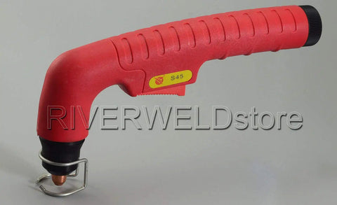 Pro Grade S45 Plasma Torch Head Kit With PD0116-08 Tips And PR0110 Electrodes, red handle OEM Replacement Parts for plasma cutters