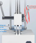 Beast Of A Digital Spring Tester And Tension Gauge For Spring Load, Pull And Compression With LCD Display, Real-Time, Peak, And Auto-Peak Modes, 500N Capacity, Reads In N, Kg, And Lb, Easy-Read Mechanical Testing Tool. Metal height and locking adjustment handles