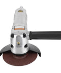 Heavy Duty Pneumatic Angle Grinder With Rock Solid 100mm Sanding Pad Delivers 11000rpm For Crushing Deburring Metal Polishing And Fast Workshop Finish Work On Steel And Aluminum Surfaces Like A Champ, top view.