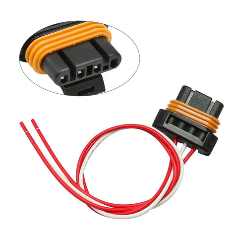 3 Wire Alternator Connector Replacement For GM Buick Cadillac Pontiac 1989 2013 Pigtail Plug Harness Plug N Play shown front view