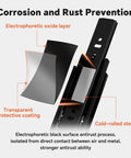 Heavy-Duty 10 Inch Full Extension Side Mount Drawer Slides with anti-rust black finish coating illustration