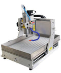 Beast 4 Axis CNC Router Engraving And Milling Machine With USB Port on table, 6090 size, 2200W power, four-axis for 3D carving
