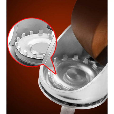 Beefy Heavy Duty Caster Wheels With Top Plate Swivel Design, close-up detail of double ball bearing mechanism.