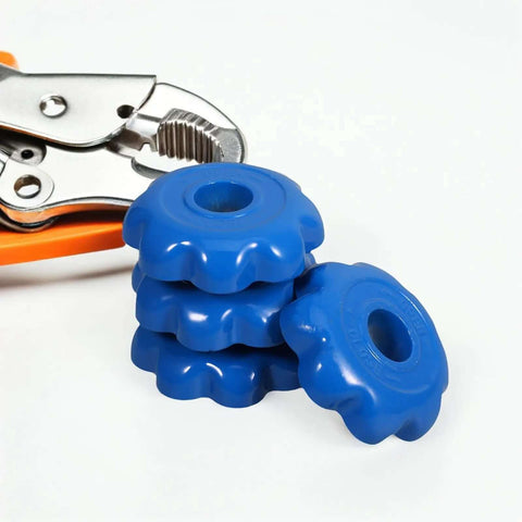 Set Of 4 Beefy And Rugged Heavy Duty Aluminum Alloy Hand Wheel Valve Control Handles For Gas Cylinder Valves next to wrench