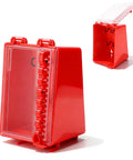 Group Lockout Tagout Box With Transparent Panel And Eight Hooks For Easy Visual Lockout Portable Wall Mounted Lockout Station for maintenance