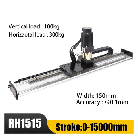 Top Tier Gear Rack Ball Screw Slide Unit With Slick Xyz Linear Guide Rail And Heavy Duty AC Servo Motor For Stress Free Laboratory Or Shop Upgrade, featuring precision drive and heavy-duty design.