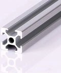 Top Tier 2 Pack Of 20x20 T Slot Aluminum Extrusion Profile With 6mm CNC European Rail Design showing end view of aluminum profile.