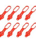 Marhynchus Magnetic Stud Finder, 27 Lbs Force for Drywall Nails and Screws, set of red hanging tools with round attachments.