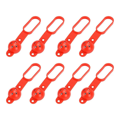 Marhynchus Magnetic Stud Finder, 27 Lbs Force for Drywall Nails and Screws, set of red hanging tools with round attachments.