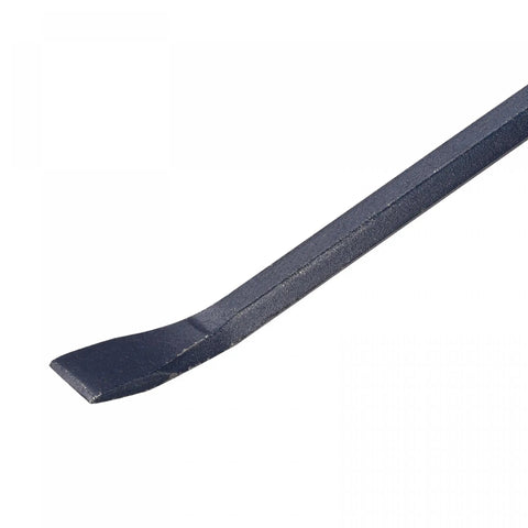 Hexagonal Connecting Bar Sleever Bar 32 Inch Steel Crowbar For Prying And Aligning With Chisel End Heavy Duty Prying Tool Built Tough From Manganese Steel Heat Treated And Electrostatic Powder Coated close-up of chisel end