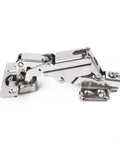 165 Degree Cabinet Hinge For Corner Cabinets, Adjustable Spring Hinge 135 To 170 Degrees, Nickel Plated Steel Close-up