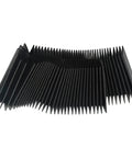 Flexible CNC Milling Machine Bellows Guard Cover 130mm Accordion Cloth Shield for Milling Tools and Gear in black material