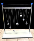 Pendulum Ball Physics Experiment Kit And Resonance Demonstrator with 7 steel balls on a sturdy stand for classroom labs