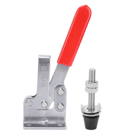 Horizontal Toggle Clamp Stainless Steel 500 Lb Holding Capacity For Welding And Positioning With Arrow Storage Case Pro Grade Heavy Duty Grip