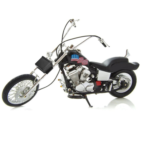Bulletproof 3 Pack Breakaway Battery Box For Trailers And Travel Trailers Lockable Spare Battery Case Keeps Your Tow Game Tight And Fully Compliant 6 X 5.5 X 3.25 Inches, showcasing a black motorcycle model with chrome details and US flag.