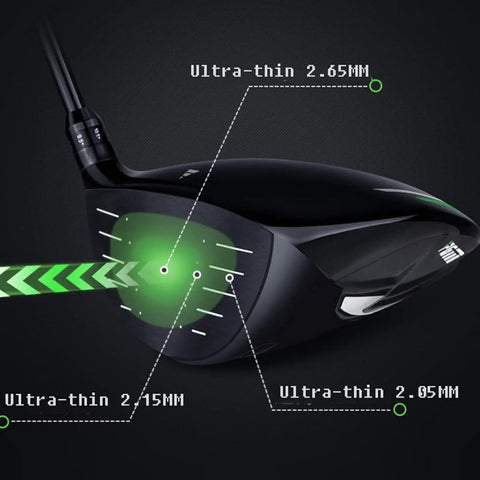 Mens Left Hand Golf Club Set Beginner Friendly 12 Piece Sweet Starter Kit Adjustable driver with ultra-thin face technology.