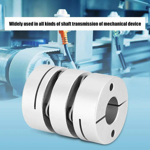 GL39 X 50 Shaft Sleeve Adapter Motor Connector And Coupling For Easy Installments Precise Engine Fit With 16 X 16 Specs in silver metal.