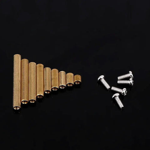Brass Female Spacers And Screws Assortment Kit 270 Piece Hardware Set In Durable Waterproof Rustproof Brass With Organized Plastic Storage Box Pro Grade brass female spacers and screws