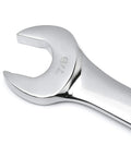 Close-up of 7/8 inch wrench from 15 Piece Long Pattern SAE Wrench Set With Tool Roll, 12 Point Off Corner Load For Better Grip And Less Rounding