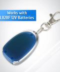 Remote Gate Opener For Sliding Driveway Gate With 100 Foot Range Lightweight Aluminum Controller keychain close-up