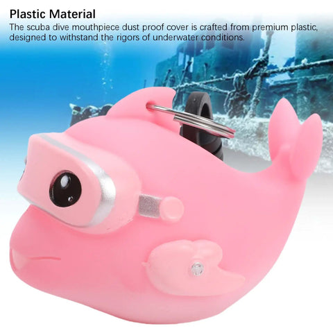 Glow In The Dark Diving Mouthpiece Cover For Night Dives Dust Proof Second Stage Regulator Holder Pink Durable Plastic Build