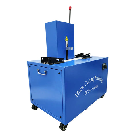 Beast Mode Electric Hose Cutting Machine for 0.2 to 2 Inch Hoses Heavy Duty Hydraulic Cutter 110V 3000W shown from side