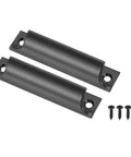 Window Sash Lift Handle 3 Inch 2 Pack Aluminum Alloy Finger Pulls For Sliding Windows Drawer Push Pull Handle With Screws Black Dope Rustproof Built To Last Center Hole Design For Home Kitchen Closet, black handles with screws