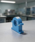 Heavy Duty Split Core Current Transformer 100A To 1000A Delivers 5A AC Output, blue clamp on laboratory table.