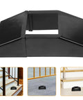 Carbon Steel Fence Pad For Warehouse Protection With Tool Free Install, Heavy Duty Fence Pad To Guard Equipment In Industrial And Storage Settings, Rugged, Easy To Fit, Lightweight Yet Durable, Versatile Fence Padding Solution, black 19x8.5x5.5 cm