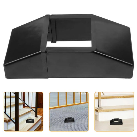 Carbon Steel Fence Pad For Warehouse Protection With Tool Free Install, Heavy Duty Fence Pad To Guard Equipment In Industrial And Storage Settings, Rugged, Easy To Fit, Lightweight Yet Durable, Versatile Fence Padding Solution, black 19x8.5x5.5 cm