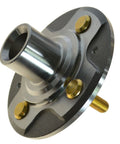 Image of a single front hub from the 2 Piece Front Wheel Bearing And Hub Kit For Honda Civic 2001 Through 2005 Direct Fit Replacement
