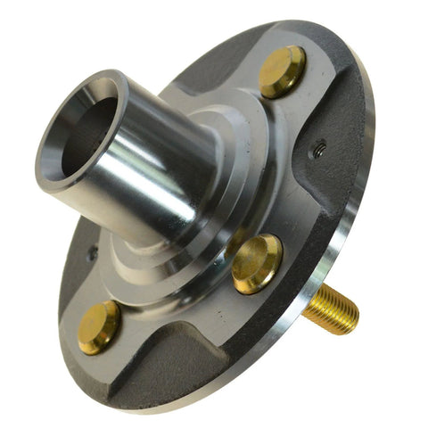 Image of a single front hub from the 2 Piece Front Wheel Bearing And Hub Kit For Honda Civic 2001 Through 2005 Direct Fit Replacement