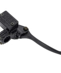 Right Hydraulic Brake Master Cylinder For 50cc To 250cc Dirt Bikes ATVs And Scooters Replacement Part, black metal, front view