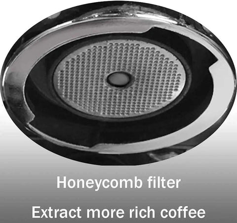 Honeycomb filter for Pro Level Semi Automatic Espresso Machine In Bold Red With Digital Controls And Built In Milk Frother 1 Point 7 Liter Tank.