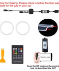 Interior Car LED Strip Lights With Wireless App And Remote Control RGB 2 In 1 Ambient Lighting Kit components and manual