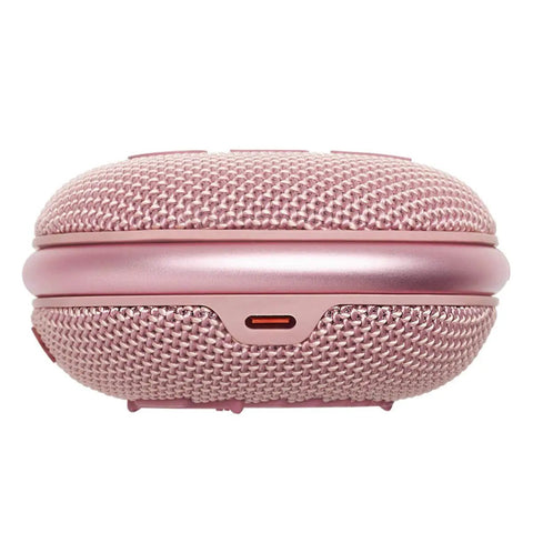 Close-up of Clip 4 Portable Bluetooth Speaker With Carabiner IP67 Waterproof Dustproof 10 Hours Of Playtime Booming Sound In A Pocket Sized Tough Package For Home Outdoor Travel Pink