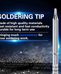 Pro Grade Soldering Iron Tips Set For FX-951 Rework Station, featuring one replacement tip with heat resistance and conductivity.