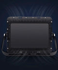 Back view of Street Lighting Ip67 Waterproof Solar Flood Light 200W High Power Led with sturdy aluminum casing.