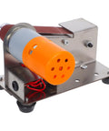 Butifulsic Portable Mini Belt Sander Electric Grinding Polishing Machine With Iron Emery Belt for Knife Sharpening, compact design.