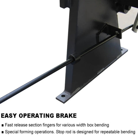 Premium Sheet Metal Finger Brake Featuring 50 Inch Bending Length And 16 Gauge Mild Steel Capacity To Smoothly Whip Up Boxes Pans Trays And Hvac Ductwork Without Breaking A Sweat On The Shop Bench