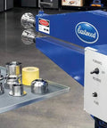 Motorized Bead Roller Forming Dies CR12 Steel for offset flanges contours deep channels style lines on workshop table next to bead roller