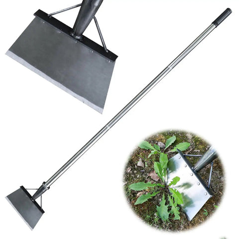 Heavy Duty Garden Cleaning Shovel With 56.5 Inch Adjustable Handle For Snow Removal, Sidewalk Scraping, Weeding, and Digging
