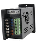 Single Phase To Three Phase VFD Inverter For Spindle Motors, 220V 0.75kW 1HP 5A Variable Frequency Drive, side view with terminals