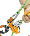 Zigzag Plus Descender For Arborists With Smooth Rope Feed And Auto Locking Friction Chain Tree Climbing Rope Descender for Prusik