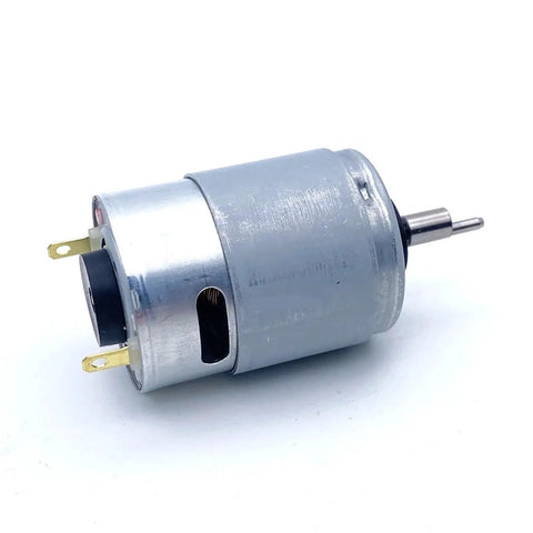 High Performance DC Motor RS 380PH 4045 Upgrade For Hair Clipper Repair 2.6V To 13V Gearbox Replacement Part with silver housing.
