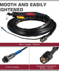 PT31 Plasma Cutter Torch 13ft High Frequency Cutting Torch For Cut-45 Cut-50 CT-312 Plasma Cutter Machines - 30A Replacement with connectors